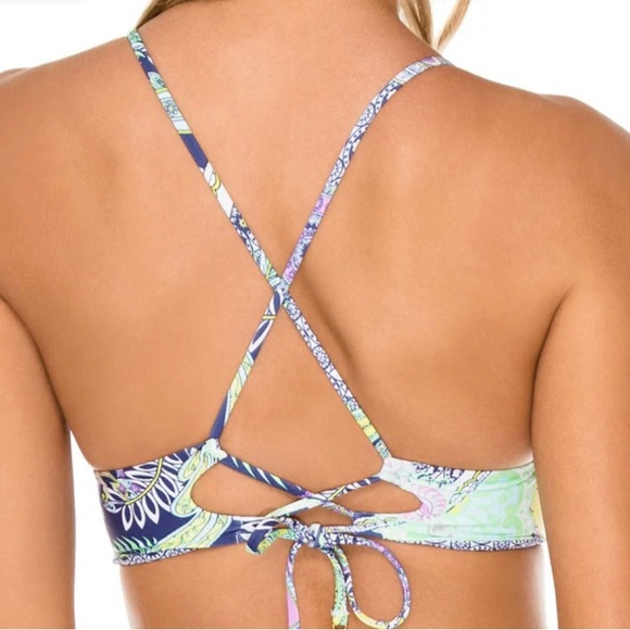 NWT Luli Fama Reversible Two Piece Bikini set- Dynasty Marino - Picture 6 of 8